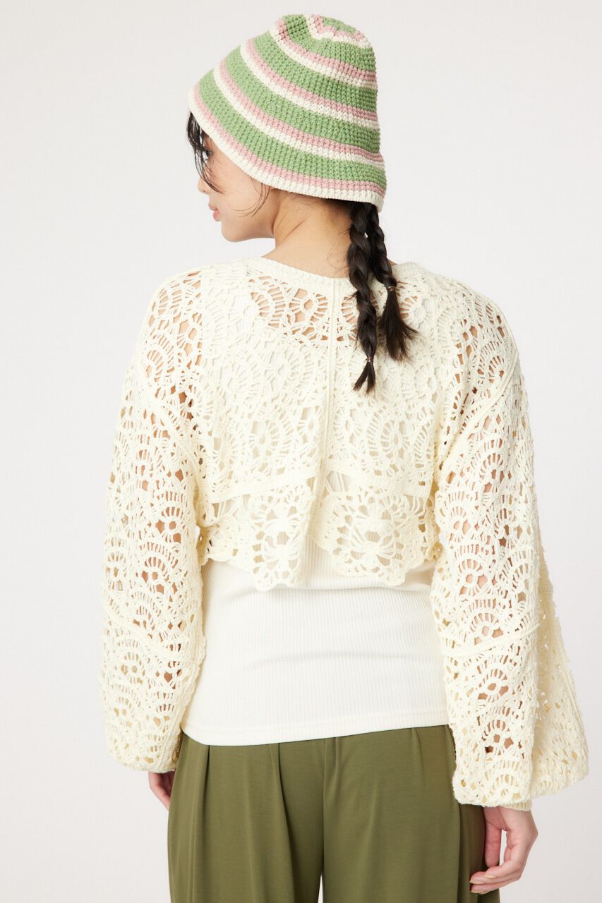 RODEO CROWNS「クロシェニットボレロ」|カーディガン|