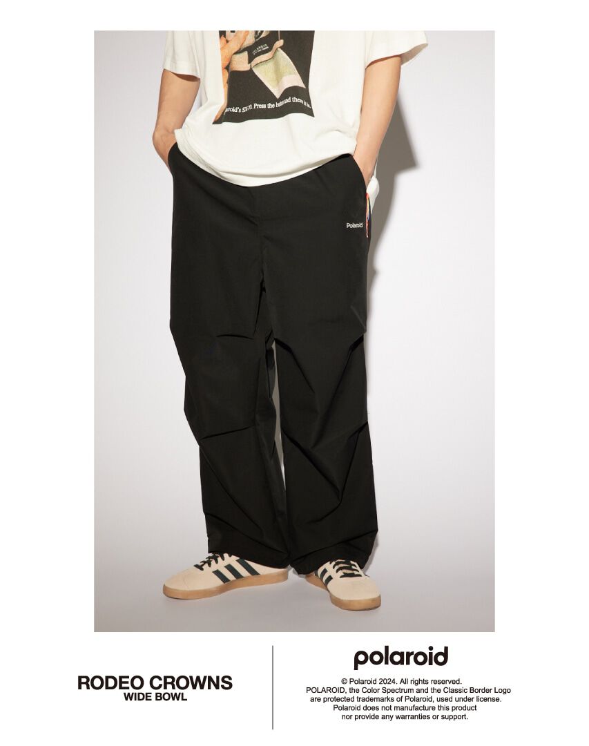 RODEO CROWNS「Polaroid ラインパンツ」|その他|BLK