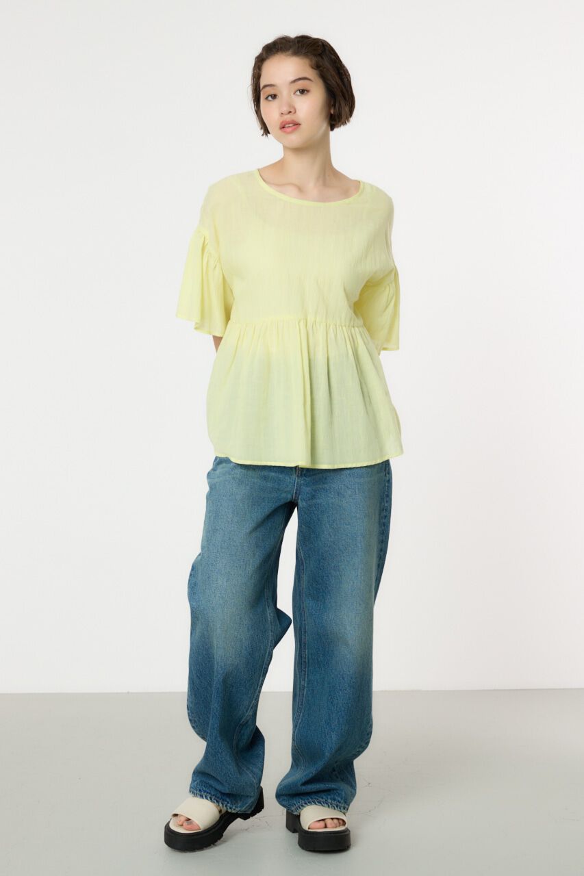 RODEO CROWNS「リネンライクフリルブラウス」|シャツ・ブラウス|