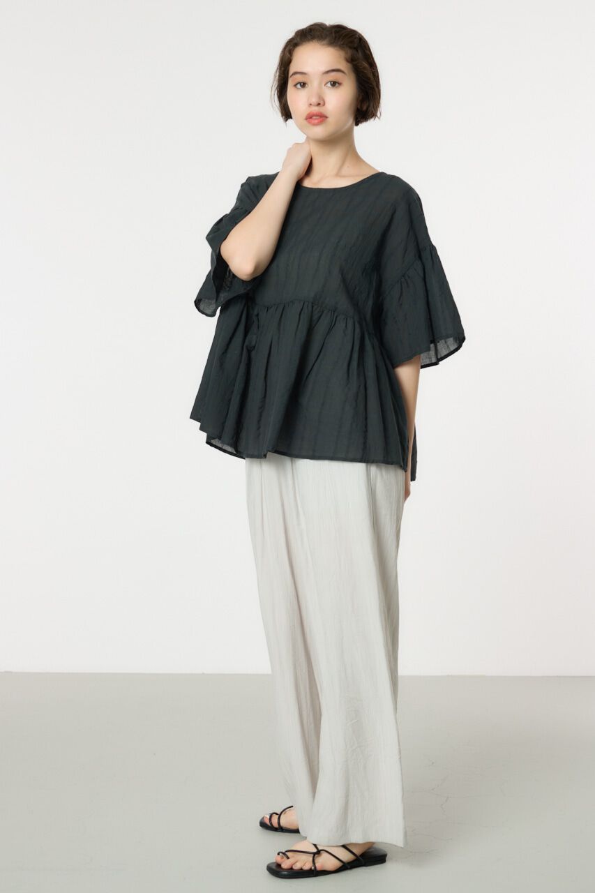 RODEO CROWNS「リネンライクフリルブラウス」|シャツ・ブラウス|