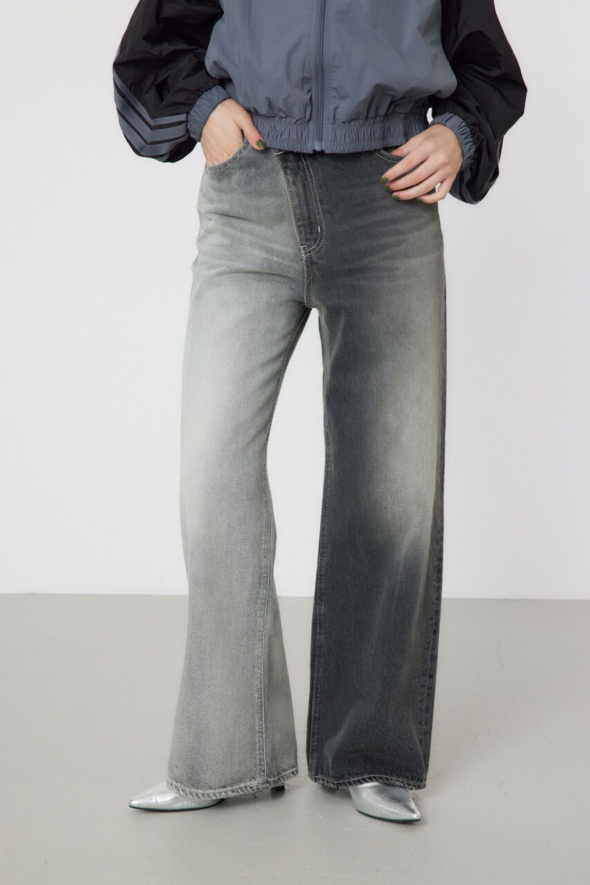 RODEO CROWNS「アシンメトリーDENIM PT」|デニム|