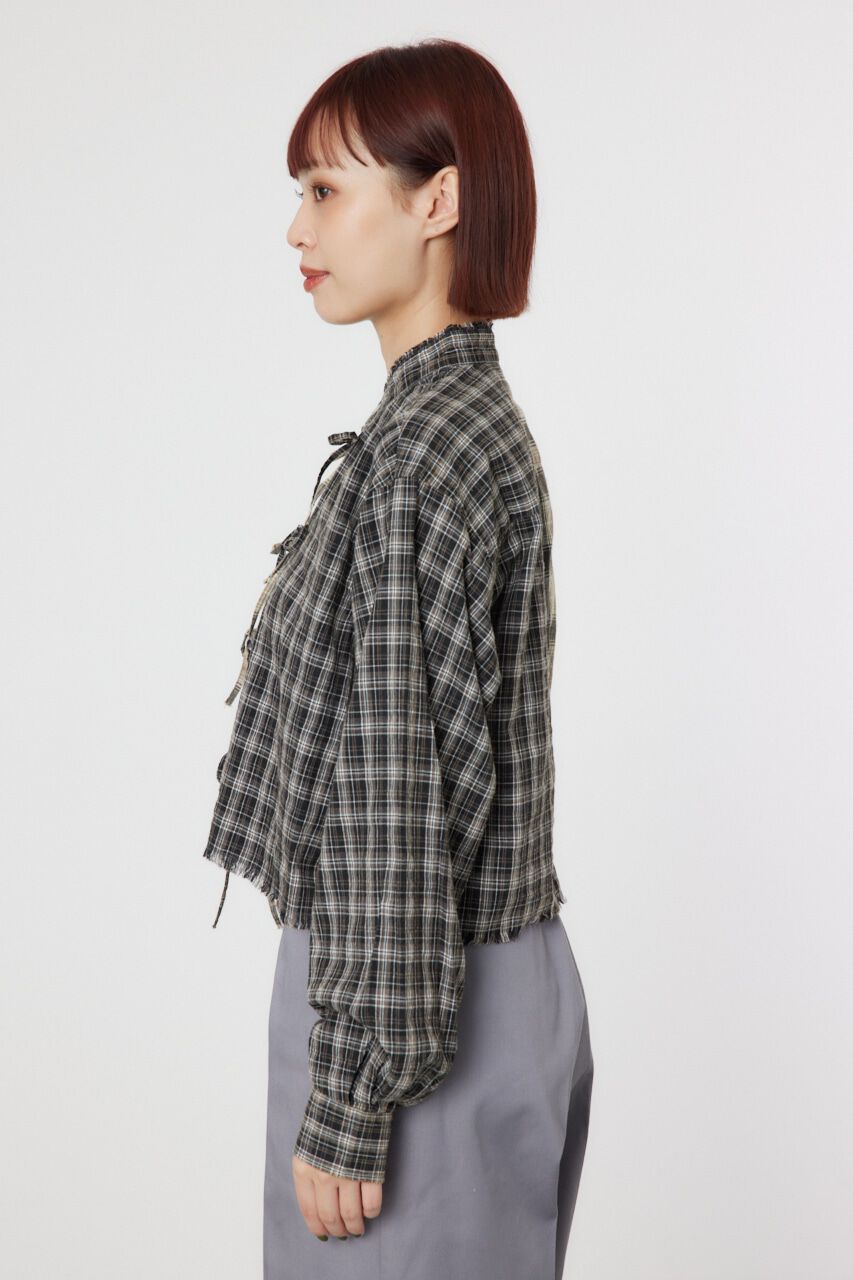 RODEO CROWNS「リボンクロップドシャツ」|シャツ・ブラウス|