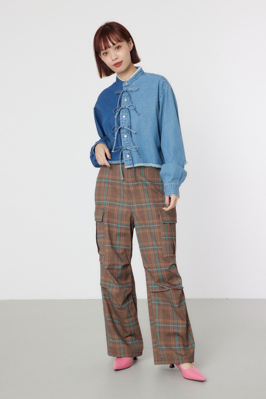 RODEO CROWNS「リボンクロップドシャツ」|シャツ・ブラウス|