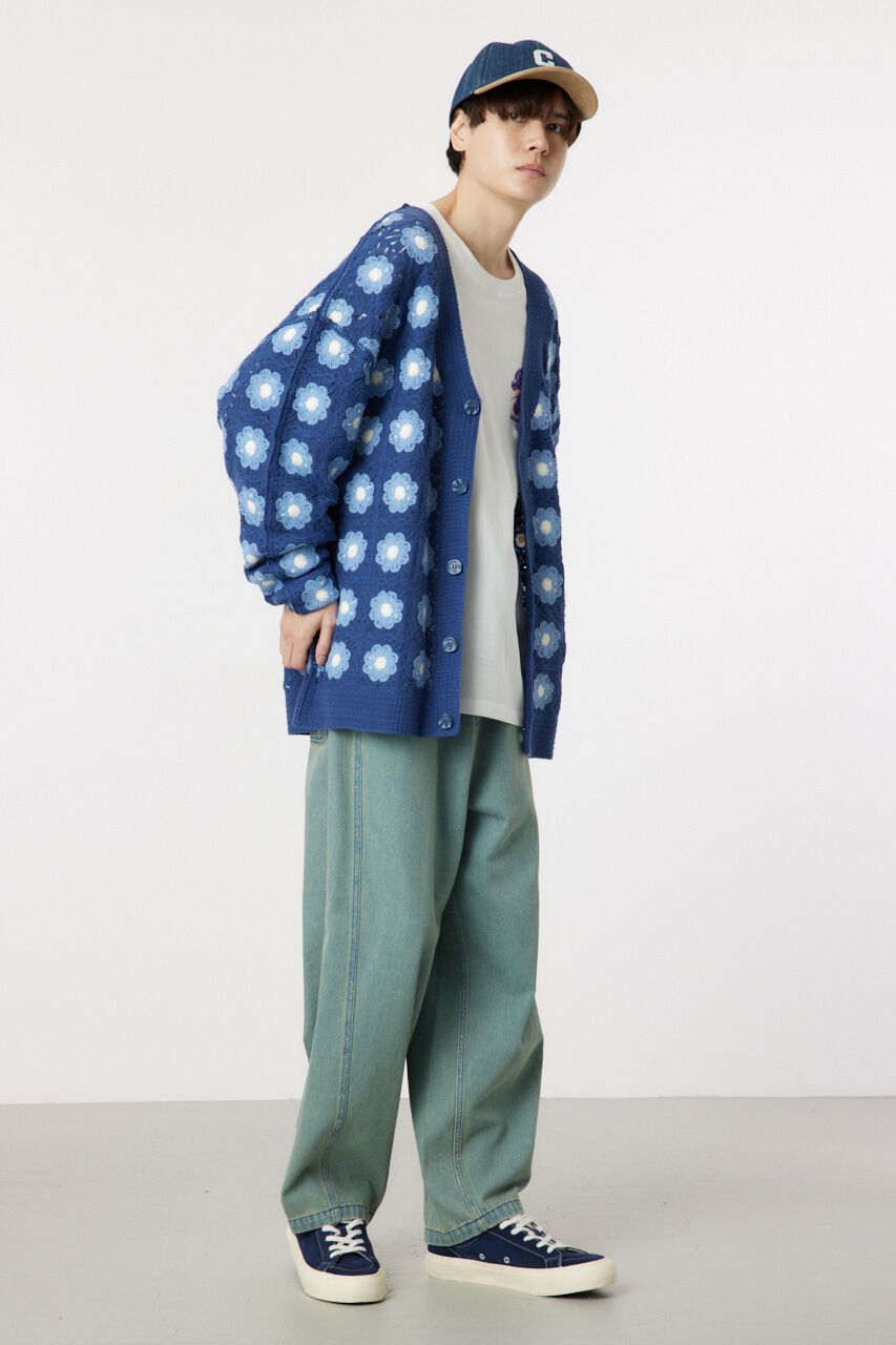 RODEO CROWNS「クロシェフラワーニットカーデ」|カーディガン|