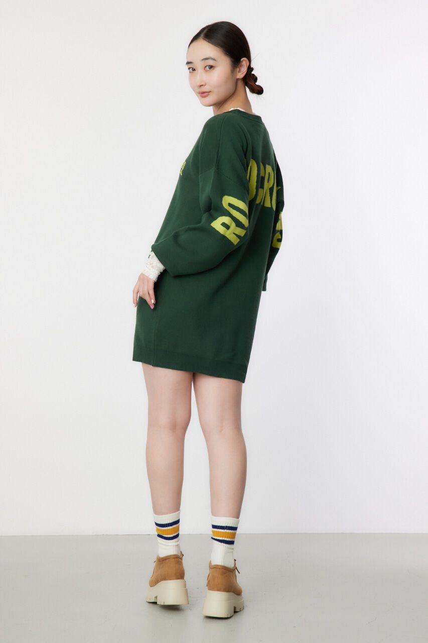 RODEO CROWNS「スウェットライクロゴニットワンピース」|ワンピース|