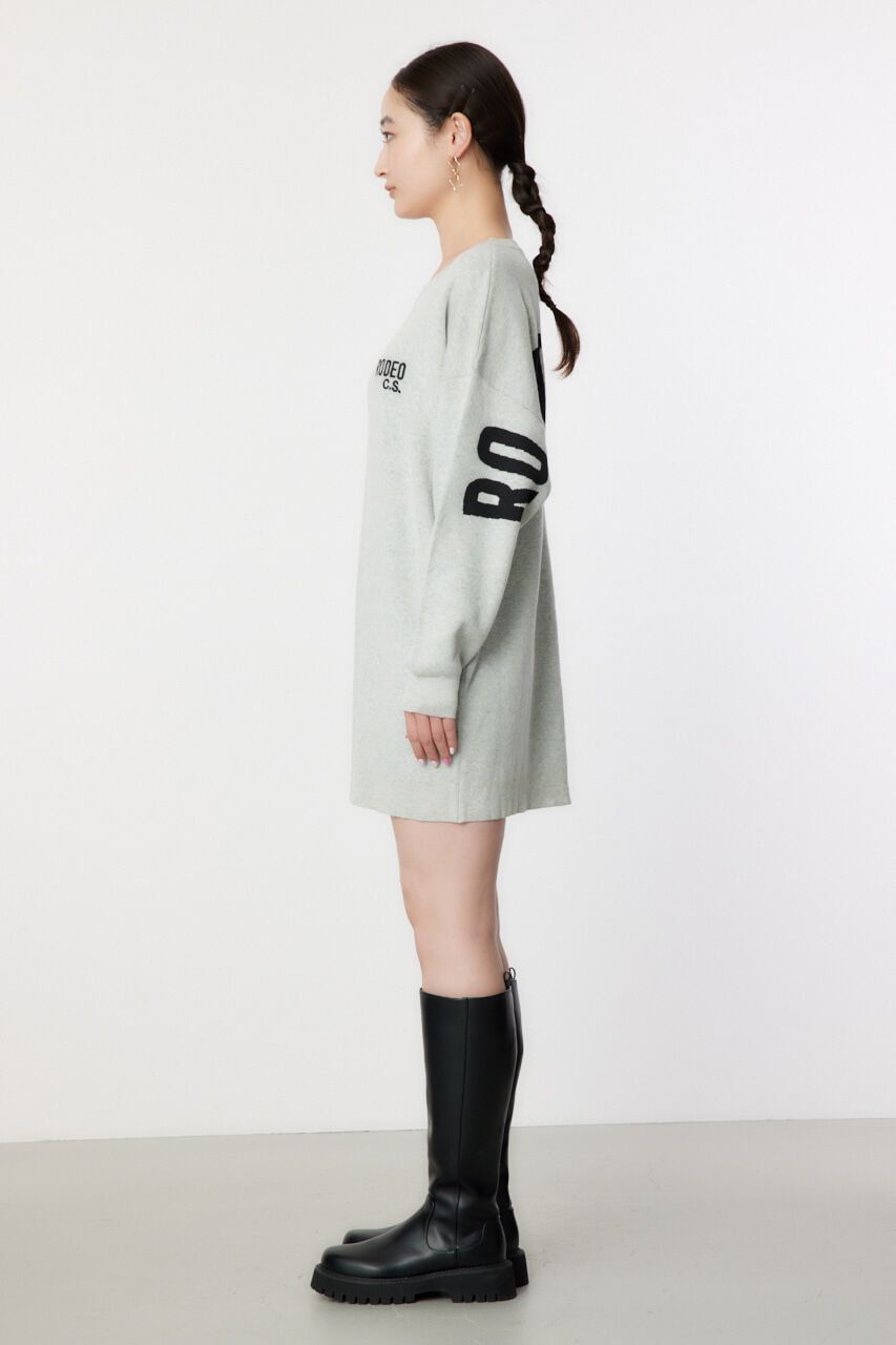 RODEO CROWNS「スウェットライクロゴニットワンピース」|ワンピース|