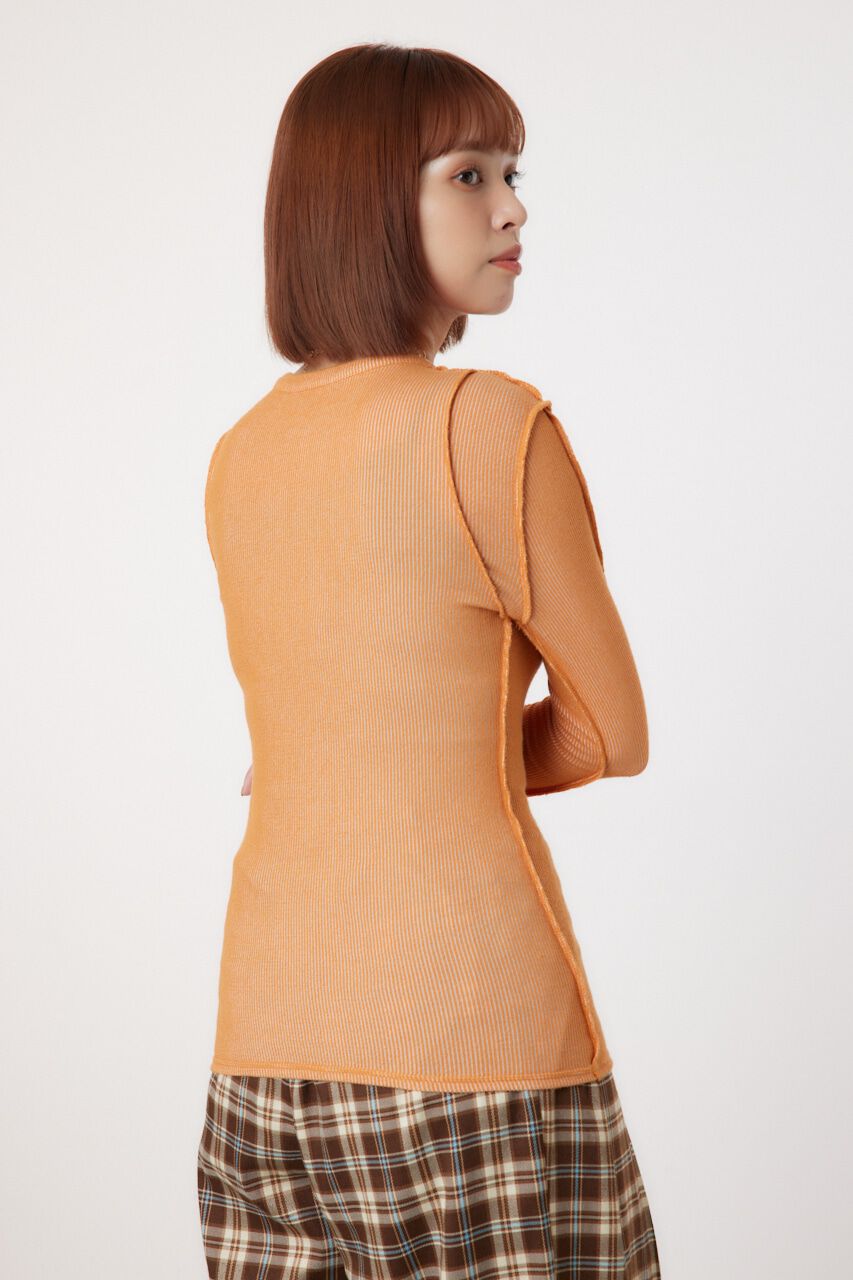 RODEO CROWNS「STITCH SLIM リブトップス」|Tシャツ・カットソー|