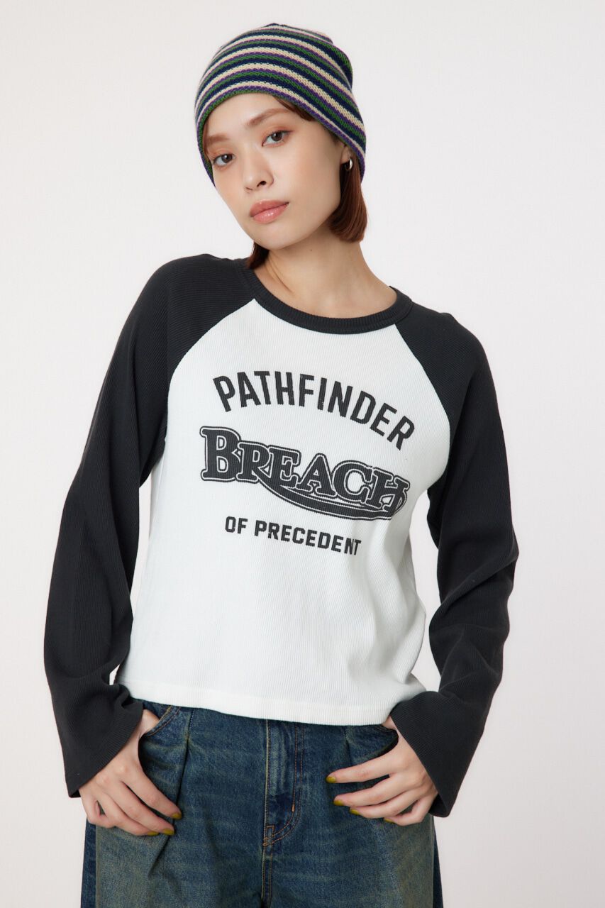 RODEO CROWNS「Breachラグランリブ ロングTシャツ」|Tシャツ・カットソー|O/WHT1