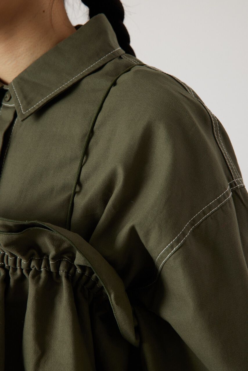 RODEO CROWNS「フリルレイヤードミリタリーロングワンピース」|ワンピース|