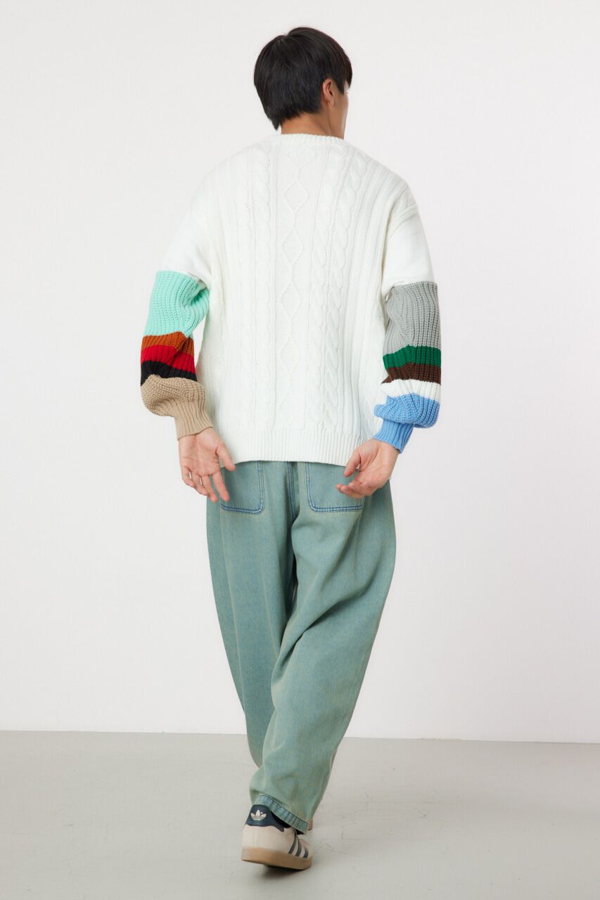 RODEO CROWNS「border sleeve ニット」|ニット・セーター|