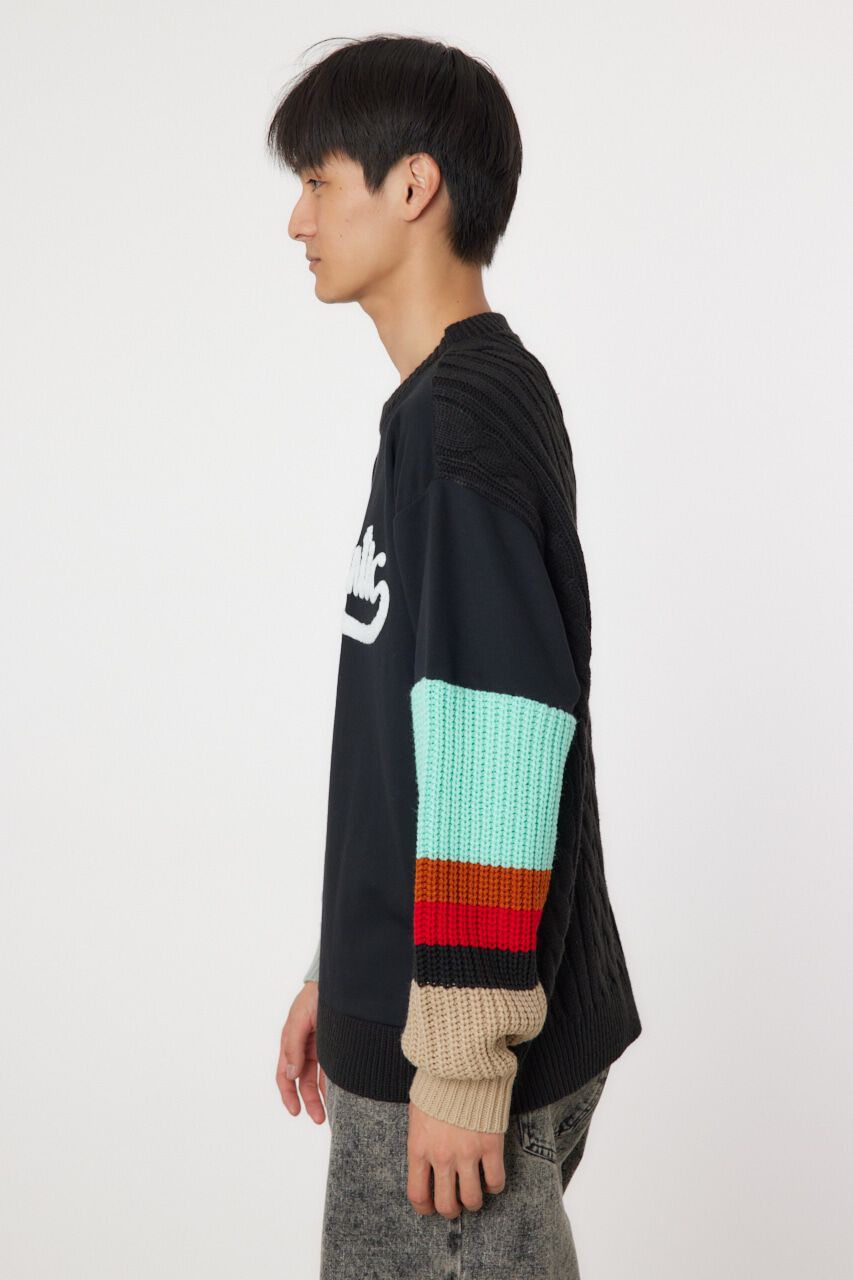 RODEO CROWNS「border sleeve ニット」|ニット・セーター|