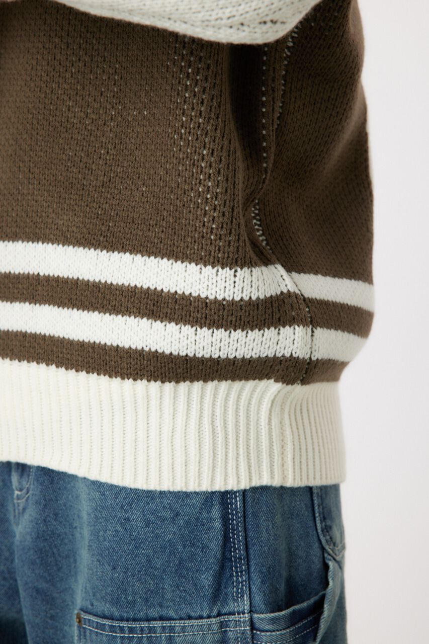 RODEO CROWNS「カレッジニットジップアップパーカー」|パーカー|