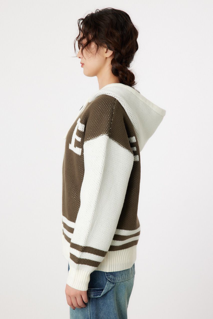 RODEO CROWNS「カレッジニットジップアップパーカー」|パーカー|