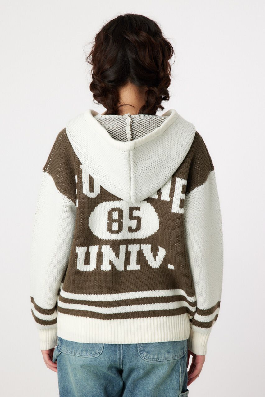 RODEO CROWNS「カレッジニットジップアップパーカー」|パーカー|
