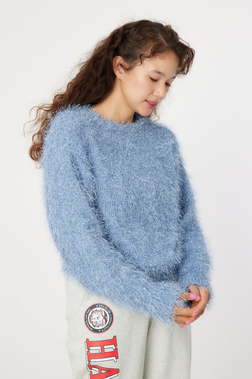 RODEO CROWNS「ラメシャギーニットカーディガン」|カーディガン|