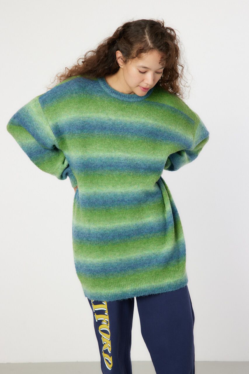 RODEO CROWNS「グラデーションニットワンピース」|ワンピース|柄NVY5