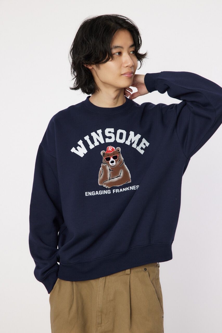 RODEO CROWNS「winsome bear スウェット」|パーカー|NVY