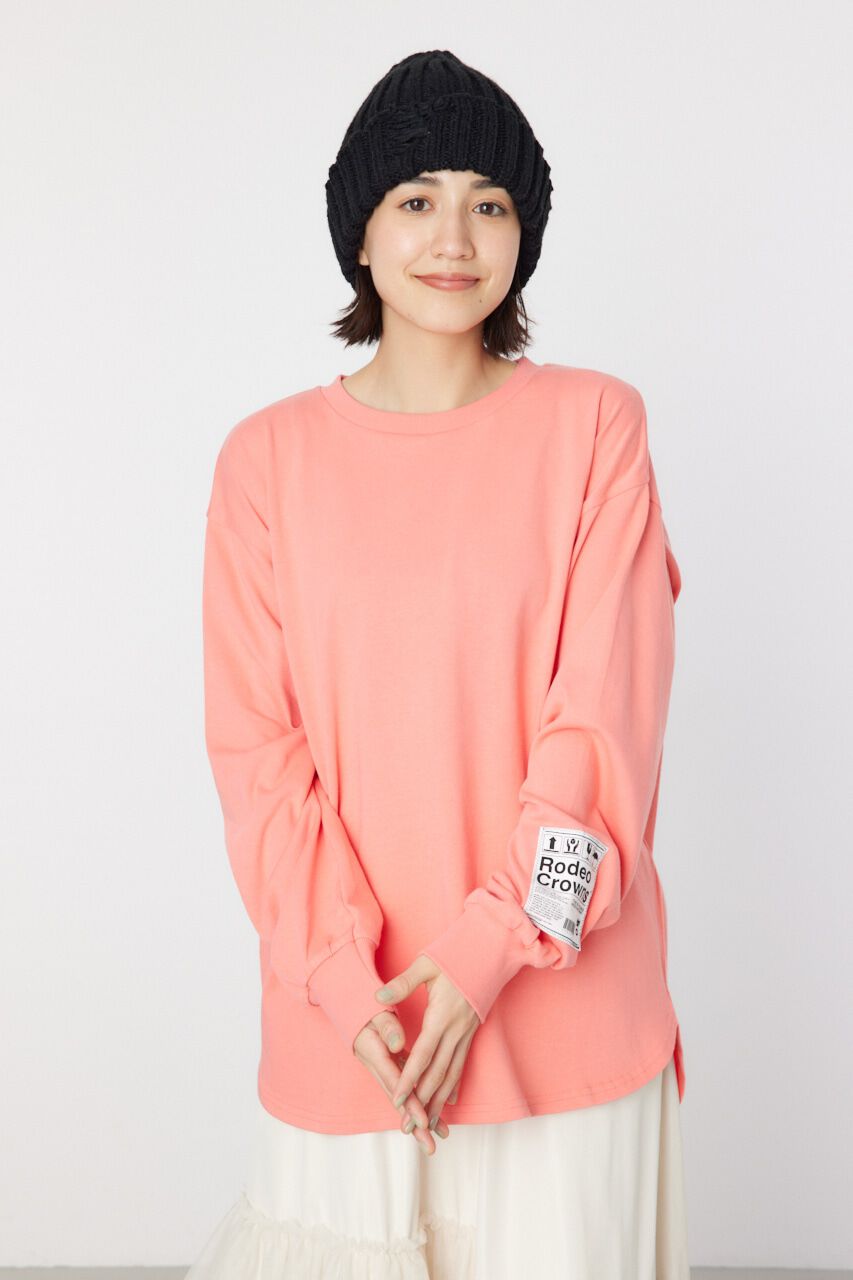 RODEO CROWNS「ネームパッチリラックスロングTシャツ」|Tシャツ・カットソー|