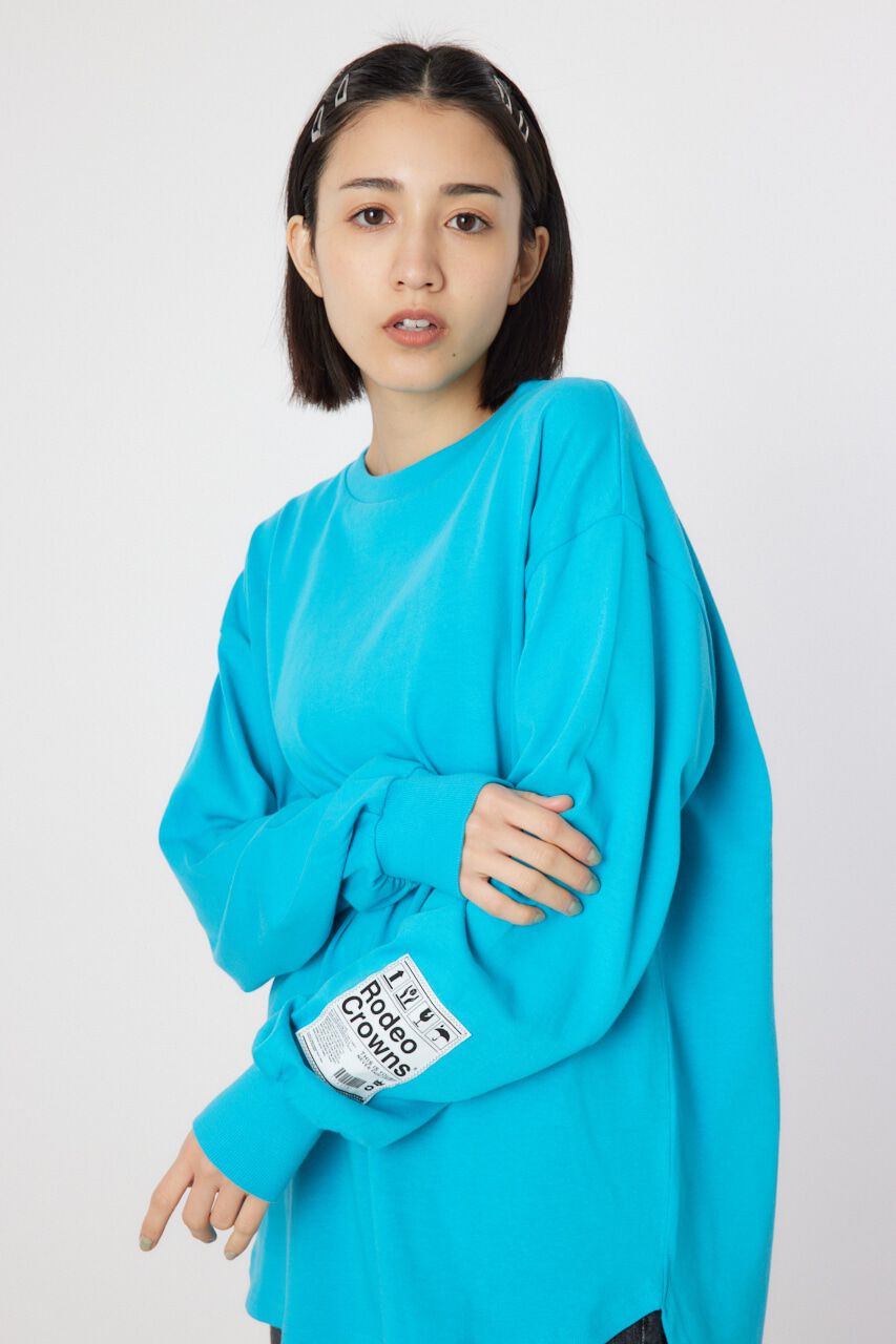 RODEO CROWNS「ネームパッチリラックスロングTシャツ」|Tシャツ・カットソー|
