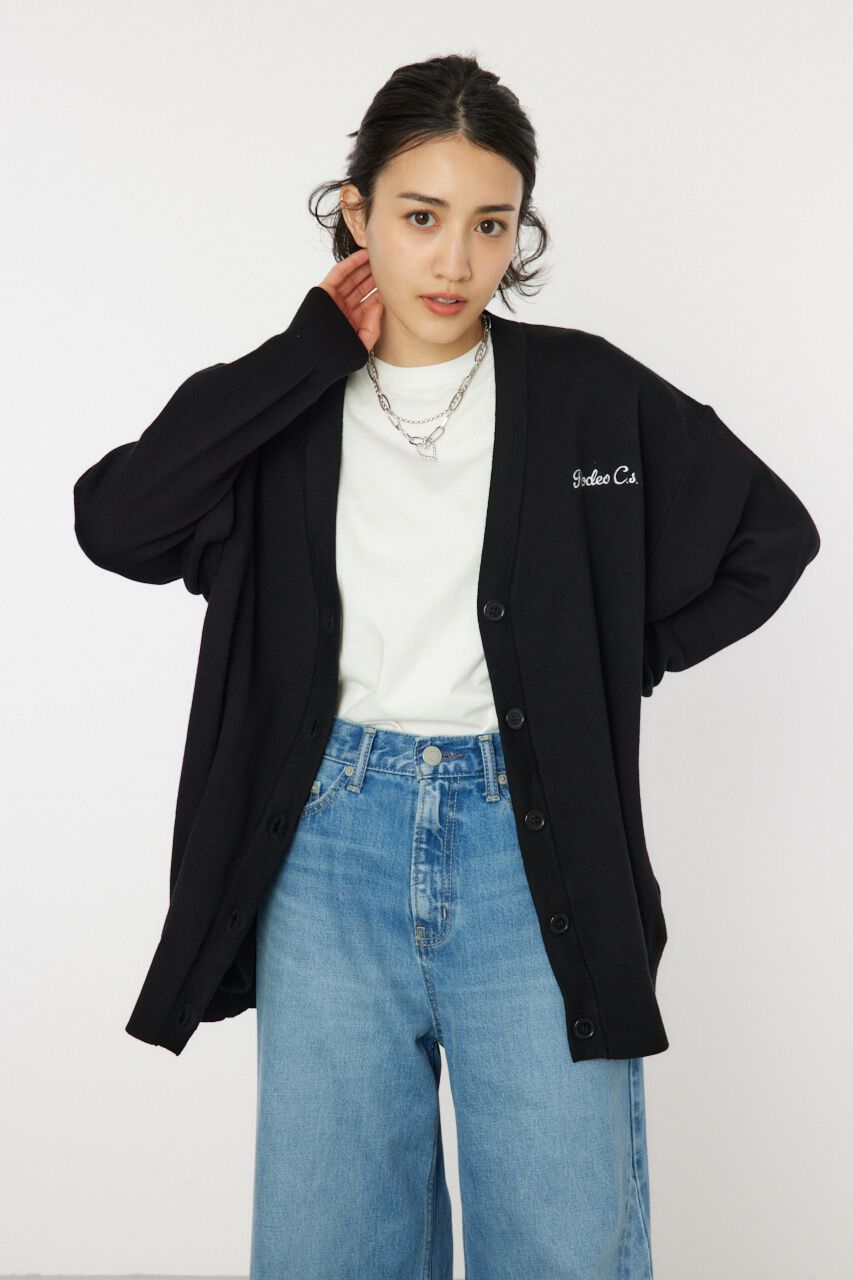RODEO CROWNS「スウェットライクドッキングニットカーディガン」|カーディガン|BLK