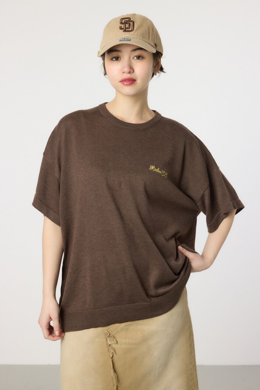 RODEO CROWNS「スクリプトロゴニットトップス」|ニット・セーター|BRN