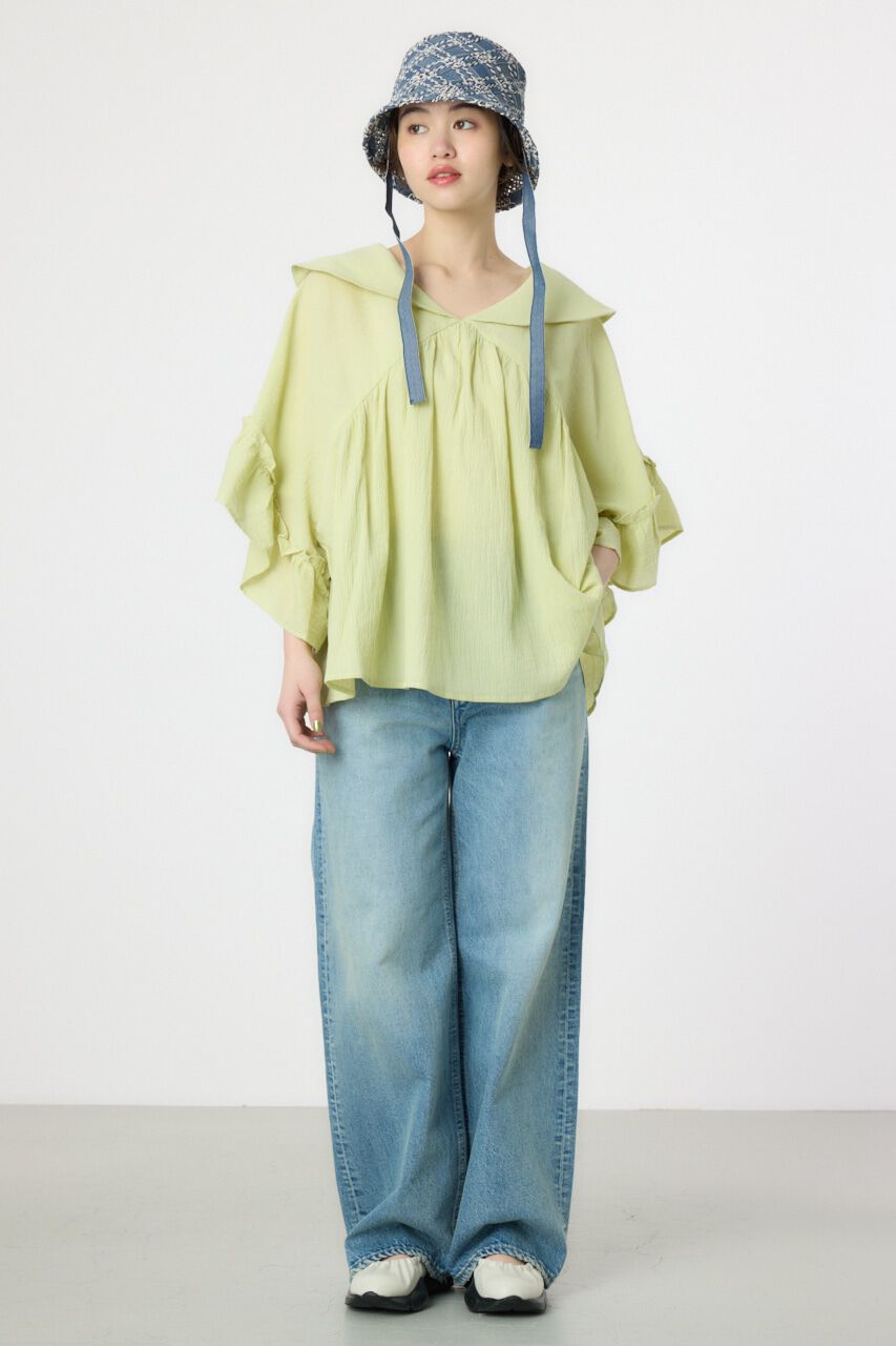 RODEO CROWNS「ボリュームフリルチュニック」|シャツ・ブラウス|