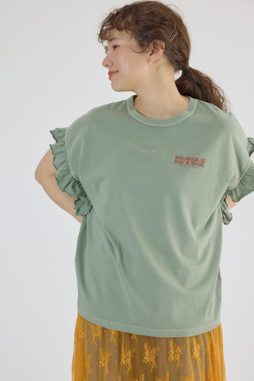 RODEO CROWNS「Vintage Graphicフリル Tシャツ」|Tシャツ・カットソー|