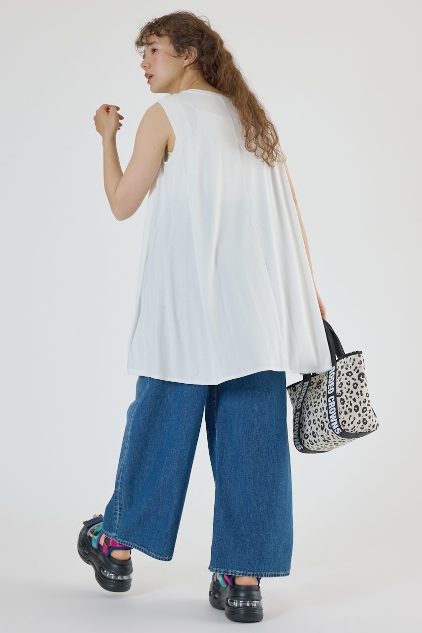 RODEO CROWNS「T/F ノースリーブチュニック」|タンクトップ|