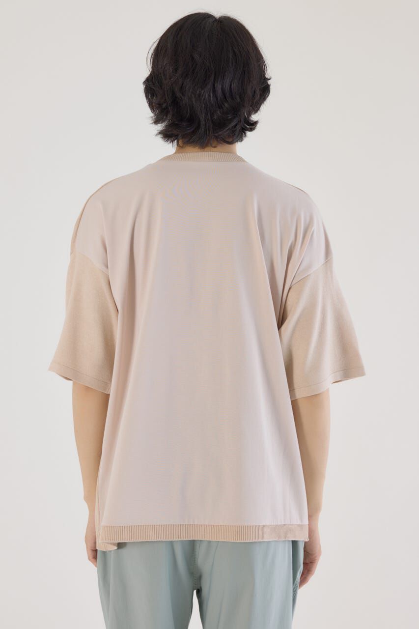 RODEO CROWNS「メンズCURVE LOGOコンビニットトップス」|Tシャツ・カットソー|