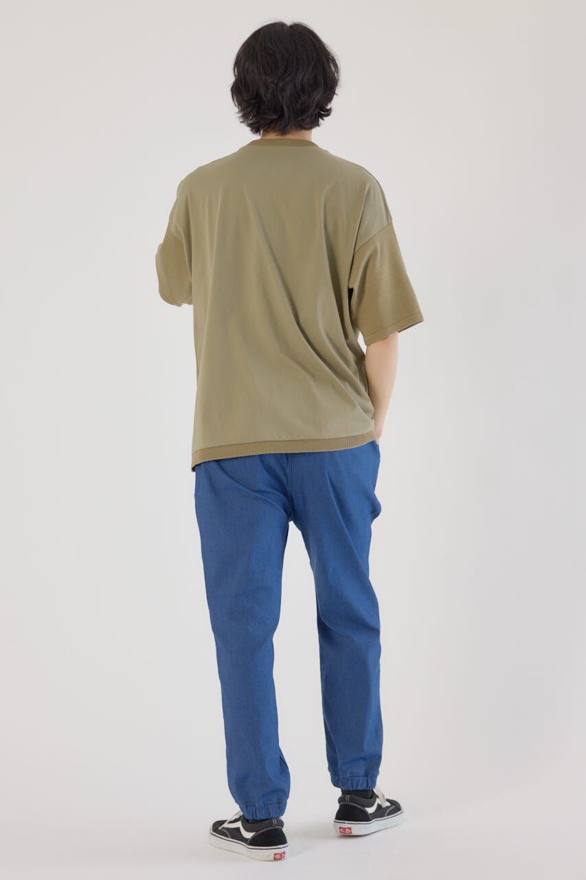 RODEO CROWNS「メンズCURVE LOGOコンビニットトップス」|Tシャツ・カットソー|