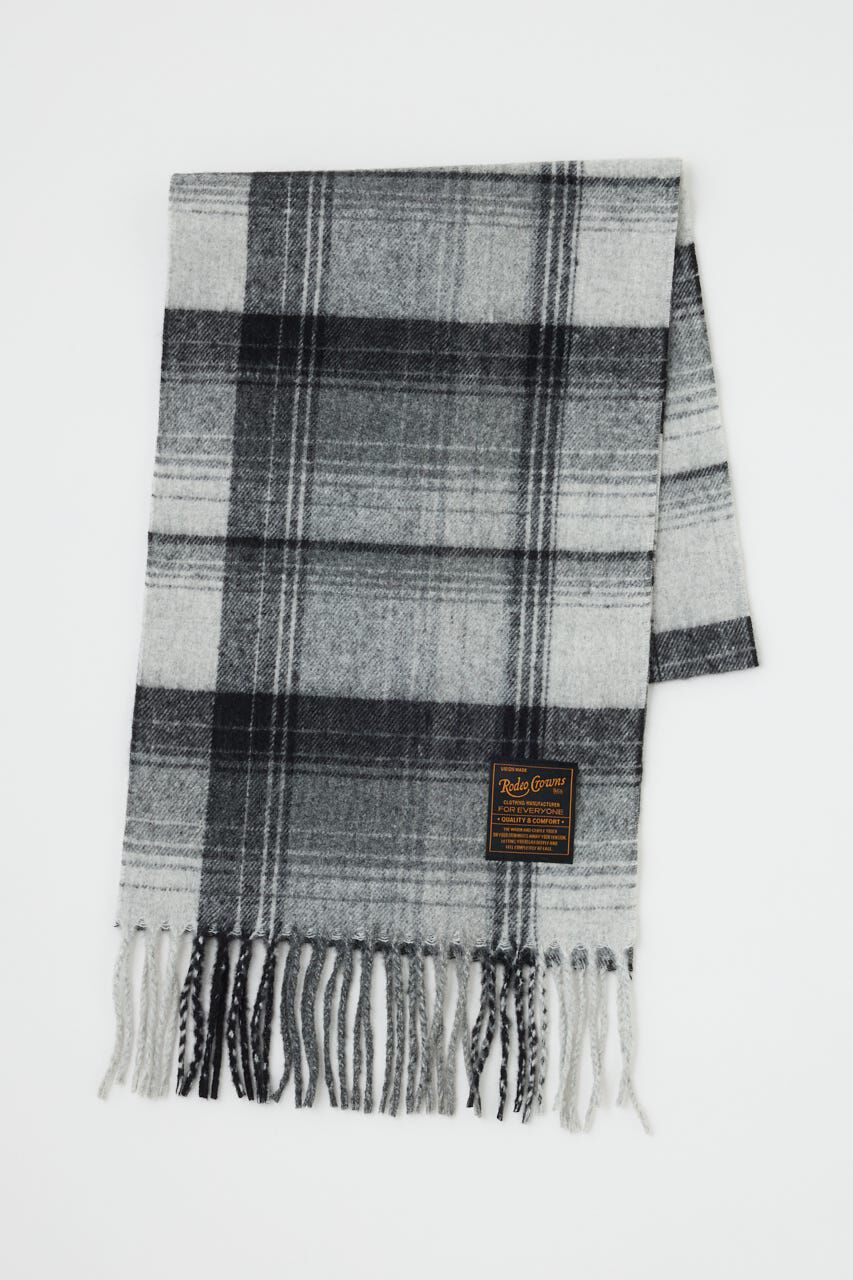 RODEO CROWNS「チェックマフラー」|その他|柄BLK5