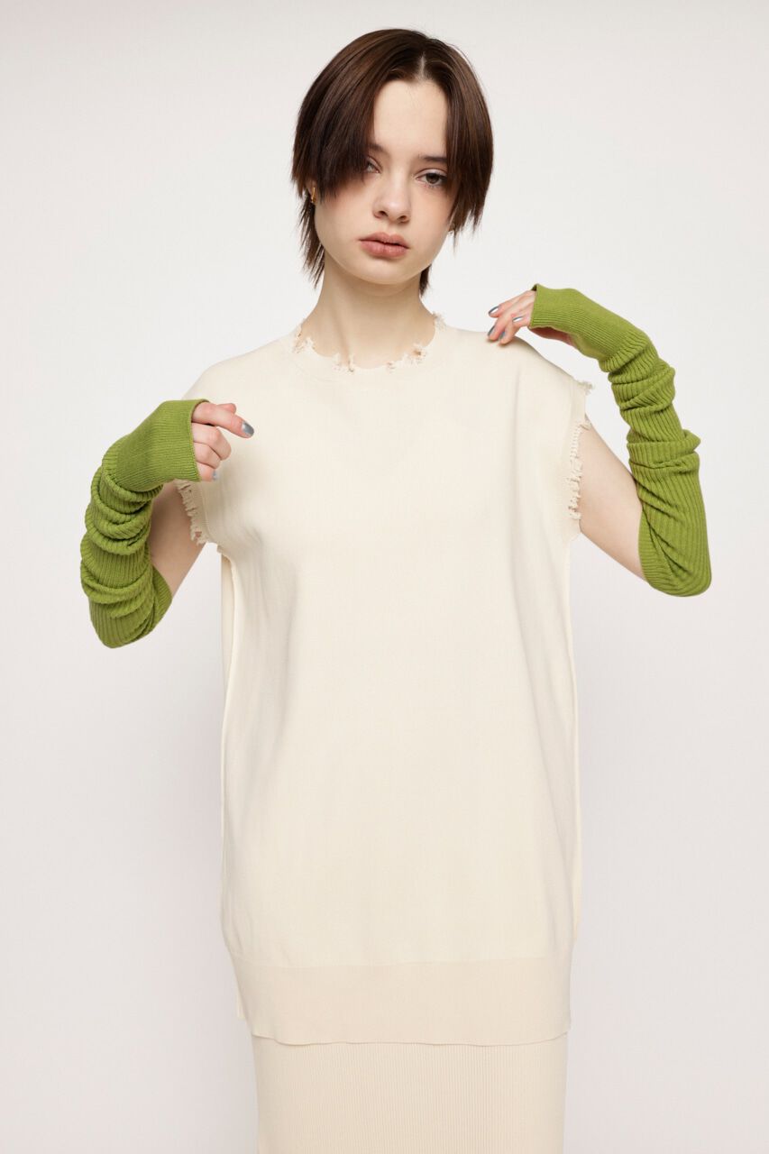 SLY「FRENCH SLEEVE CRUSH チュニック」|タンクトップ|