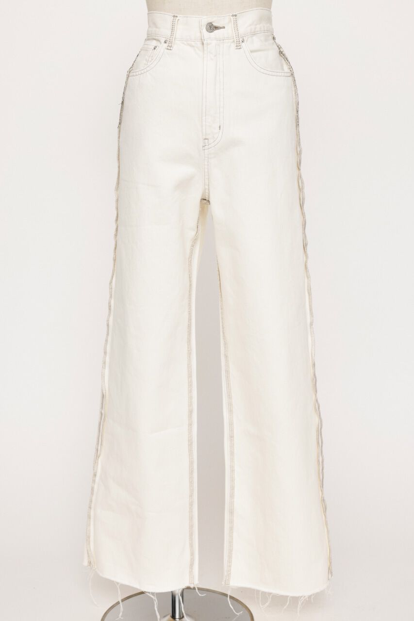 SLY「INSIDE OUT STRAIGHT PT-E」|デニム|WHT