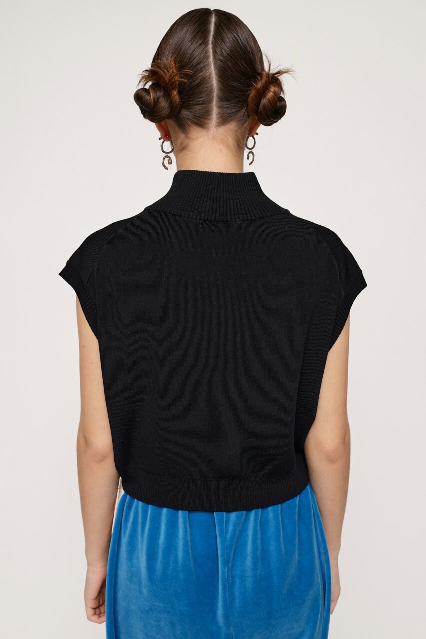 SLY「HALF ZIP KNIT トップス」|タンクトップ|