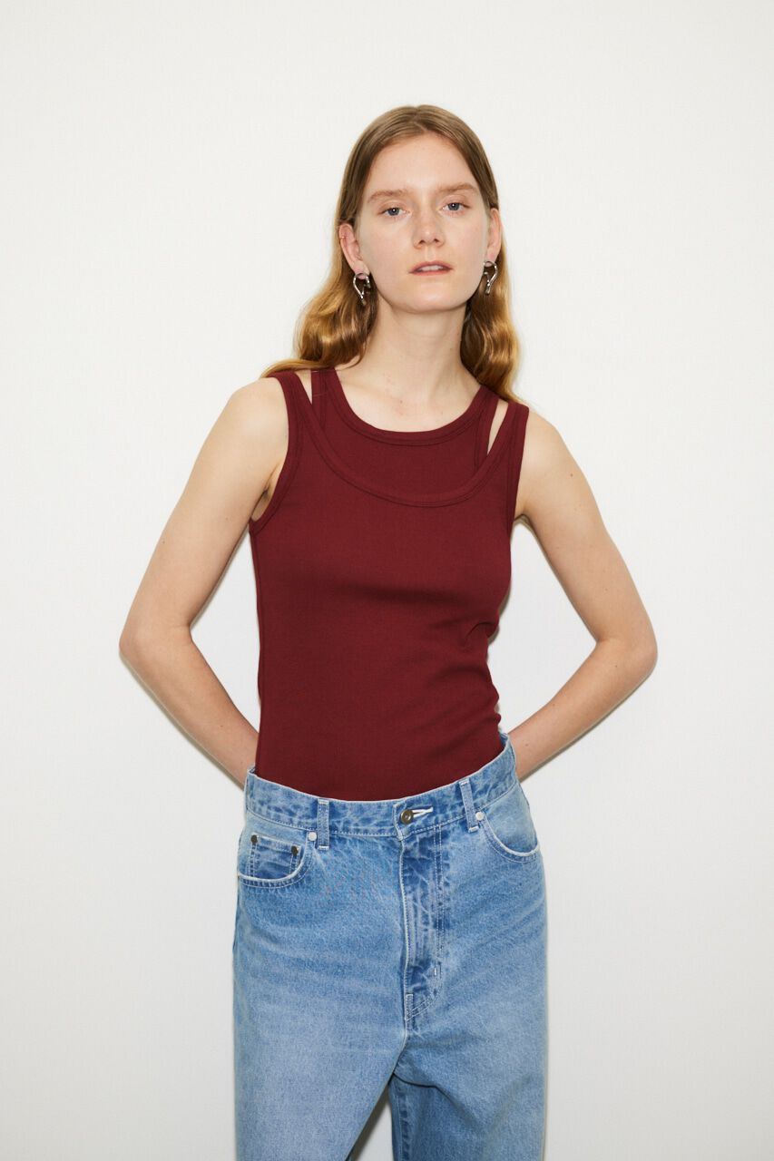 SLY「LAYERED タンクトップ」|タンクトップ|D/RED3