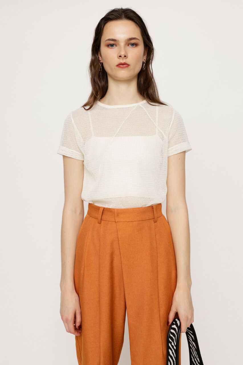 SLY「SHEER MESH Tシャツ」|Tシャツ・カットソー|WHT