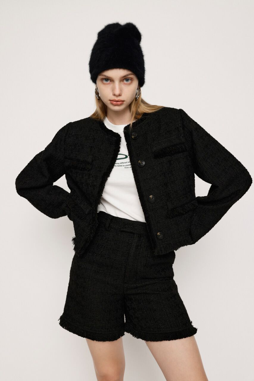 SLY「FRINGE TWEED SHORT ジャケット」|その他|
