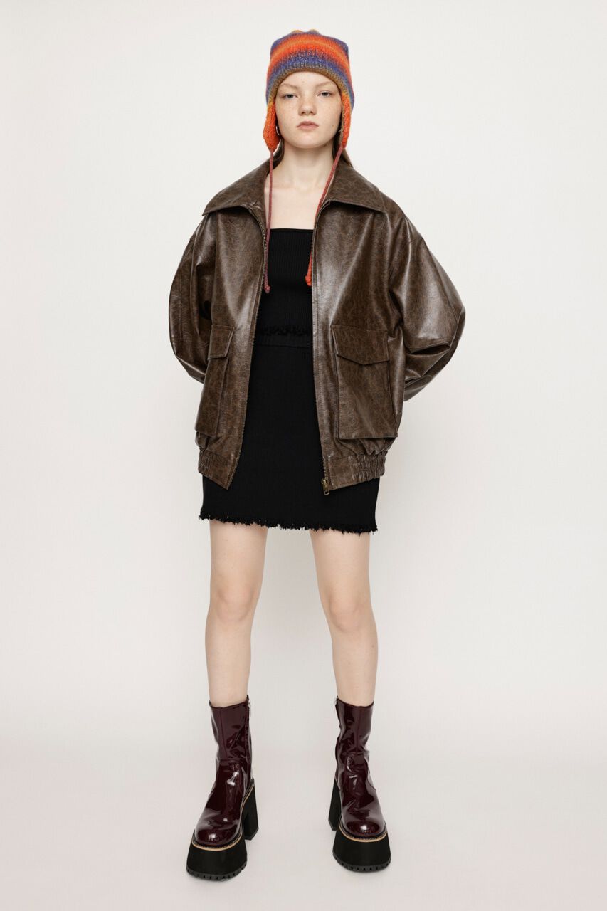 SLY「DAMAGING RIB ショートスカート」|スカート|