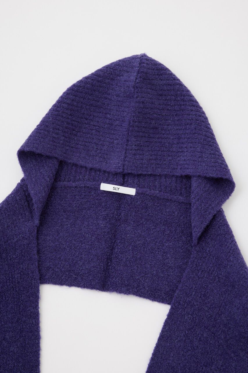 SLY「WOOL MIX KNIT HOODED マフラー」|その他|