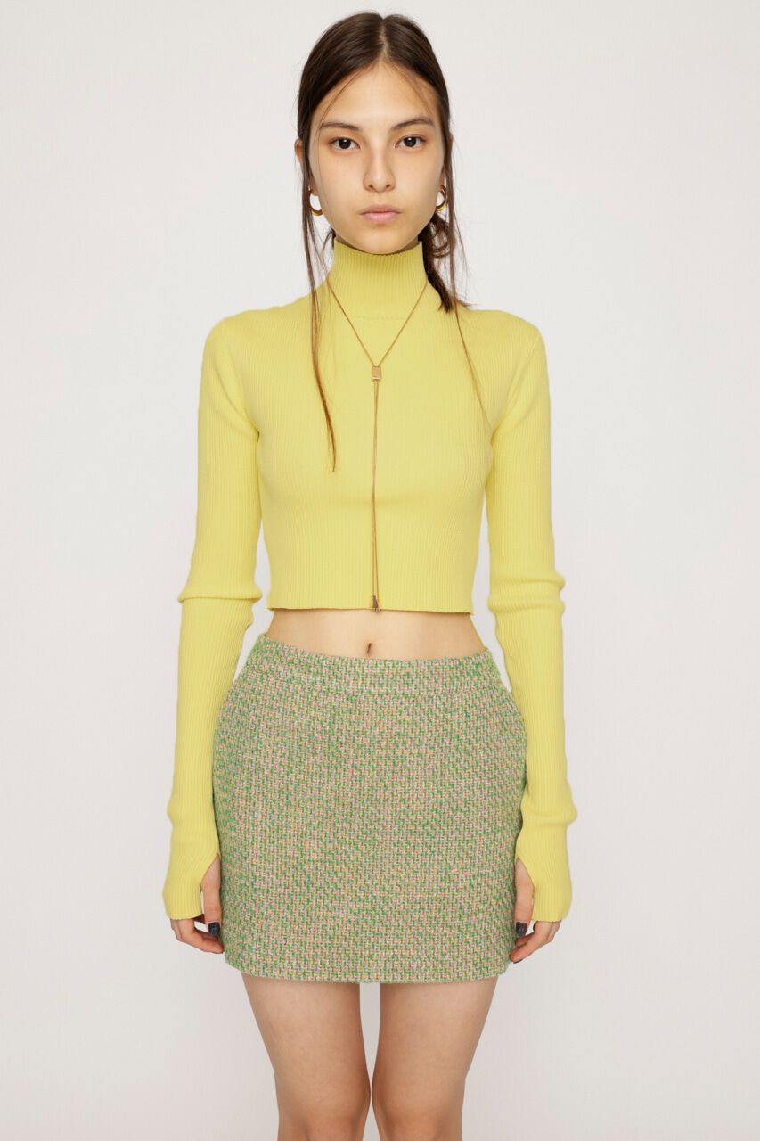 SLY「MULTI COLOR TWEED ショートスカート」|スカート|M/GRN7