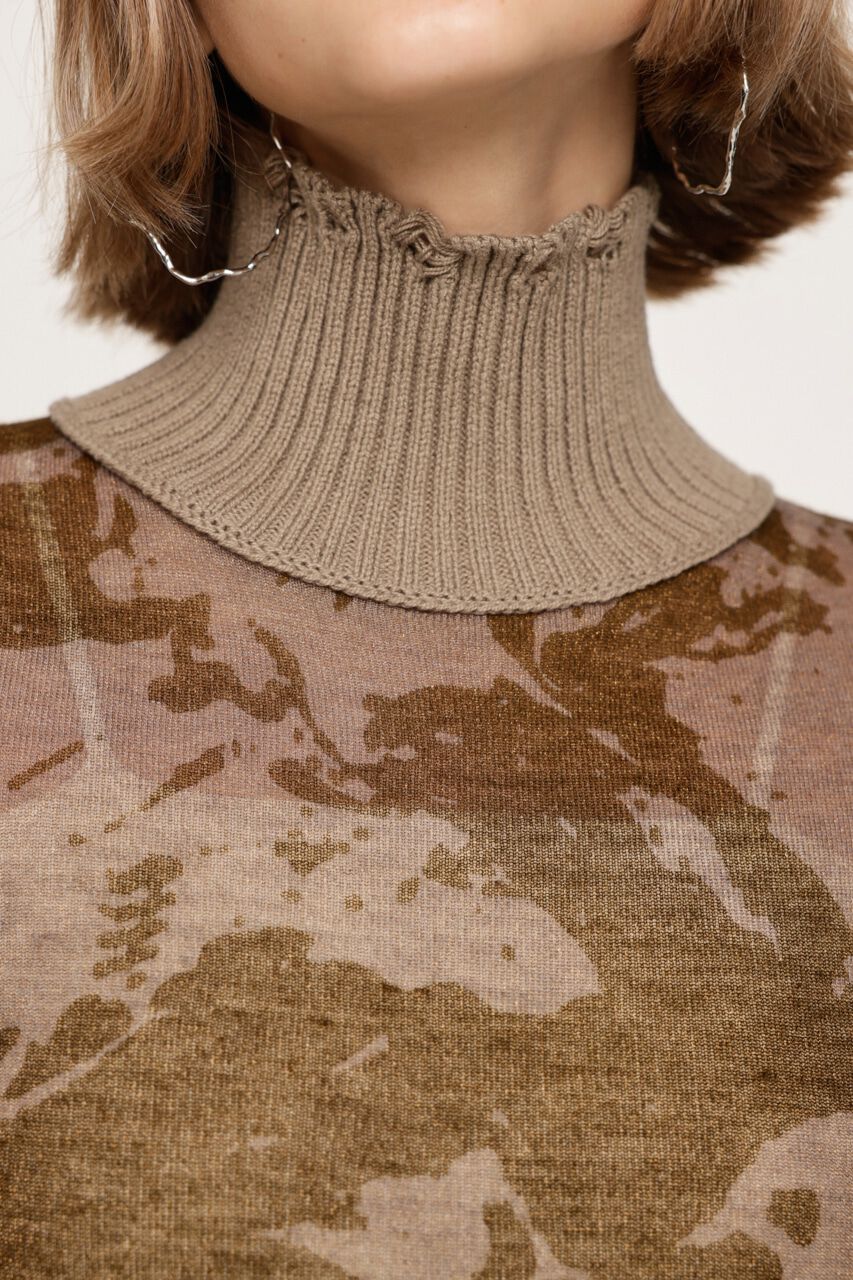 SLY「SHEER GLITTER JQ トップス」|ニット・セーター|