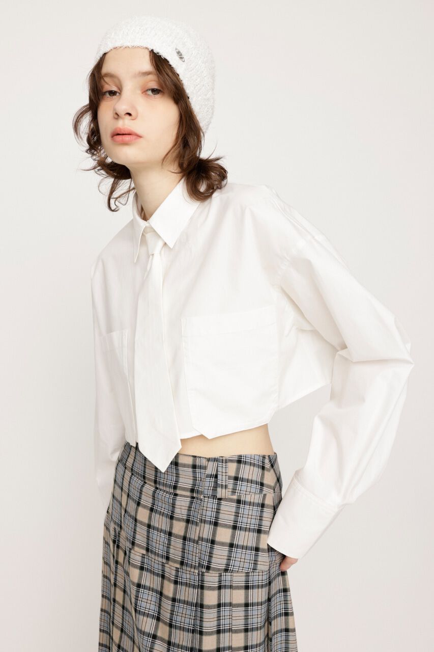 SLY「CROP SH WITH TIE」|シャツ・ブラウス|