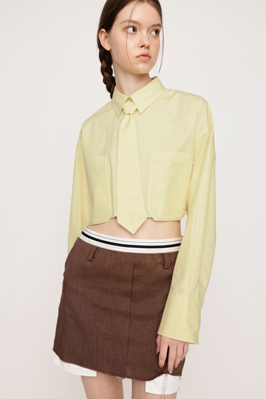 SLY「CROP SH WITH TIE」|シャツ・ブラウス|