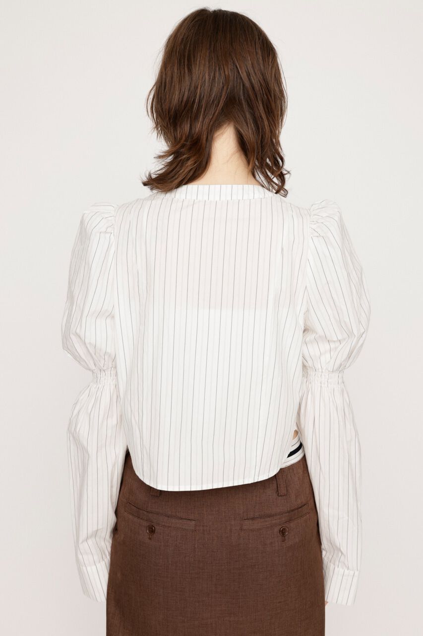 SLY「FRONT ZIP SHIRRING ブラウス」|シャツ・ブラウス|