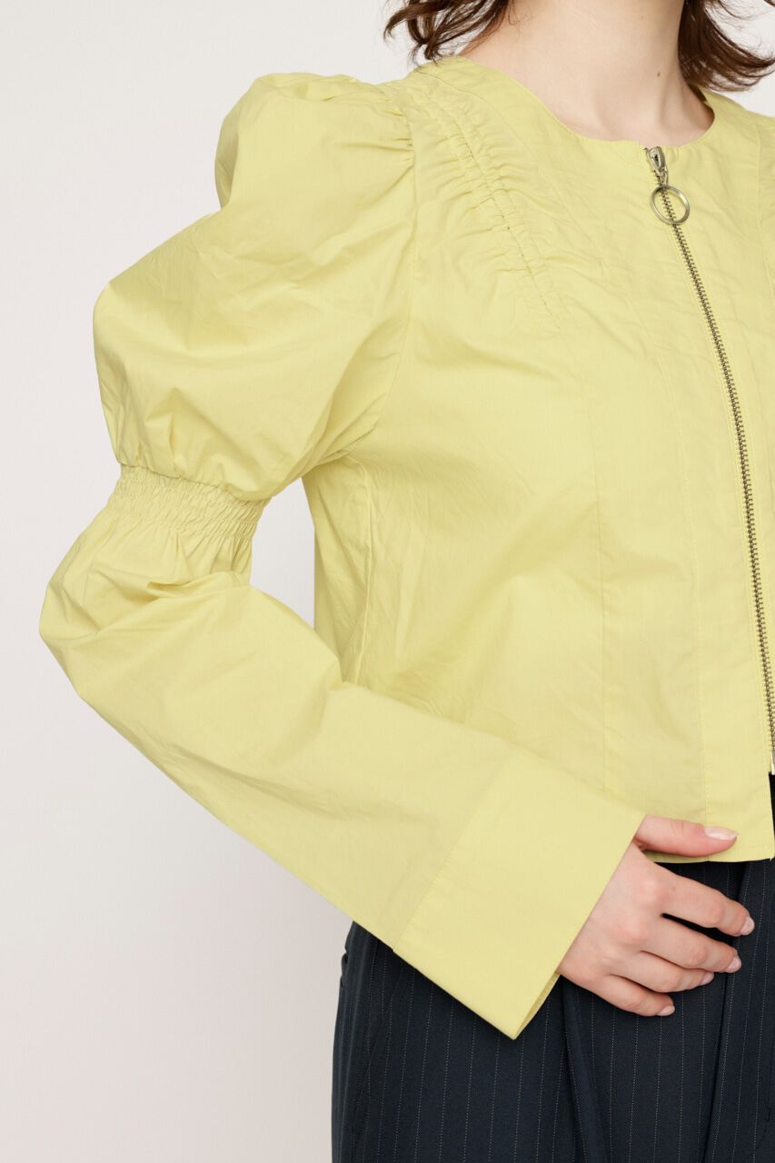 SLY「FRONT ZIP SHIRRING ブラウス」|シャツ・ブラウス|