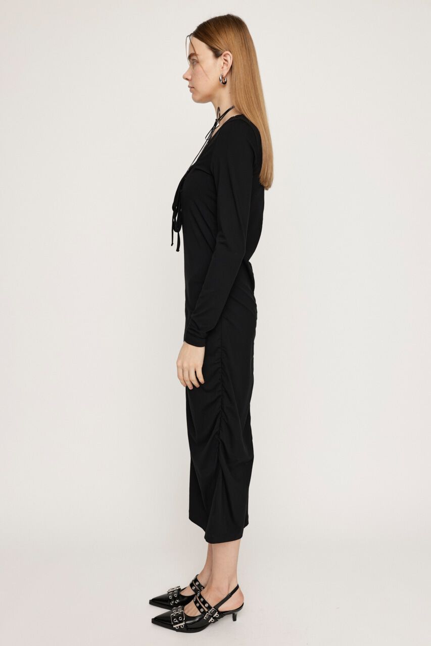 SLY「SHIRRING RIBBON 2WAY ワンピース」|ワンピース|