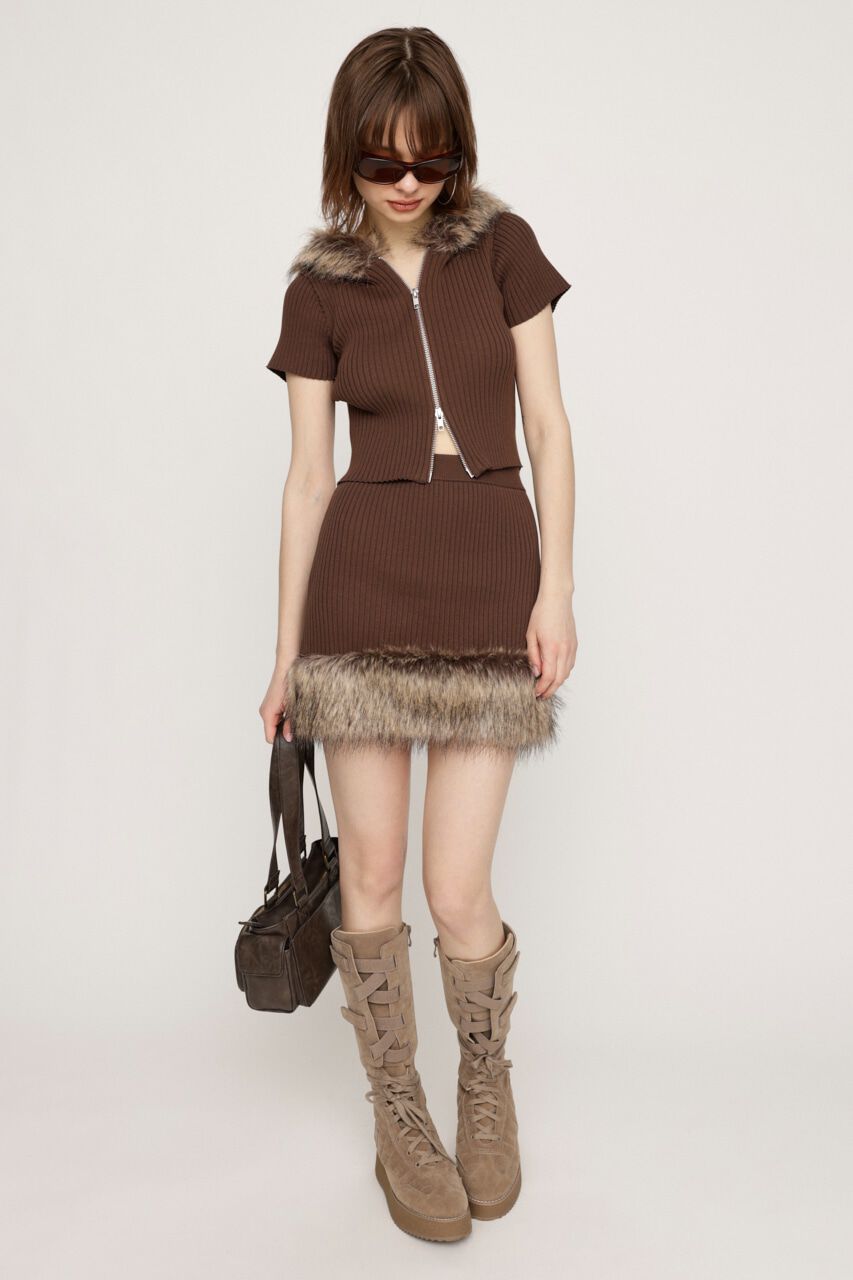 SLY「HinaYoshiharaxSLY KNIT ショートスカート」|スカート|