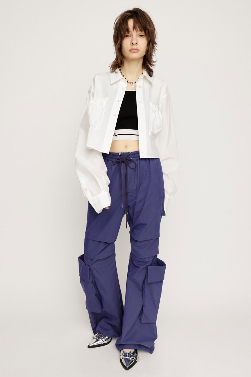 SLY「GATHER POCKET CROPPED シャツ」|シャツ・ブラウス|