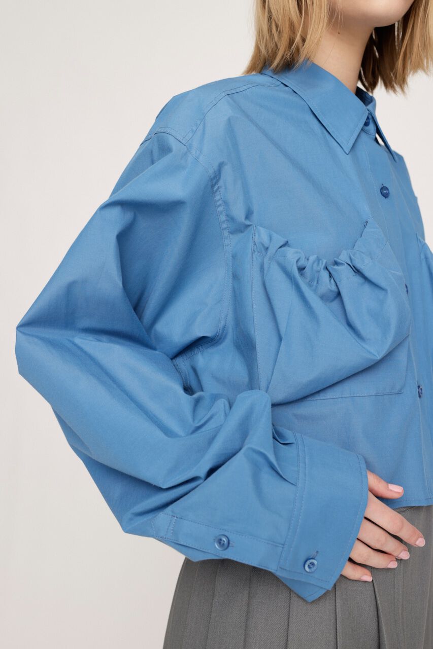 SLY「GATHER POCKET CROPPED シャツ」|シャツ・ブラウス|