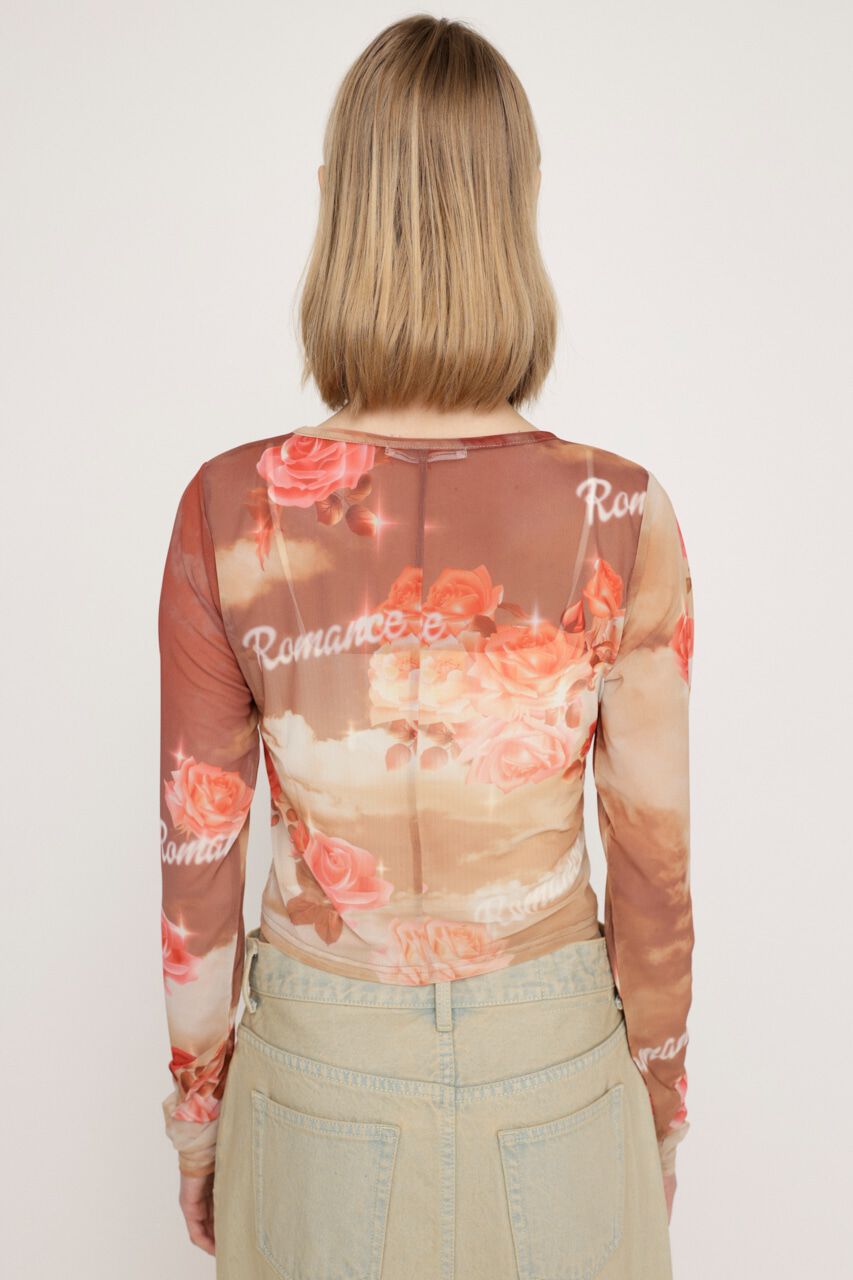 SLY「GRAPHICAL SHEER トップス」|Tシャツ・カットソー|